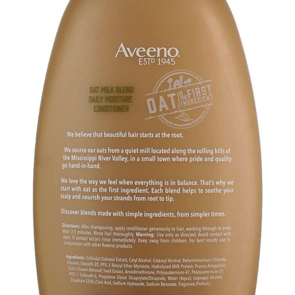 Aveeno Conditioner Oat Milk Blend 12 Ounce (Moisture) (354ml) (2 Pack) - Picture 2 of 3